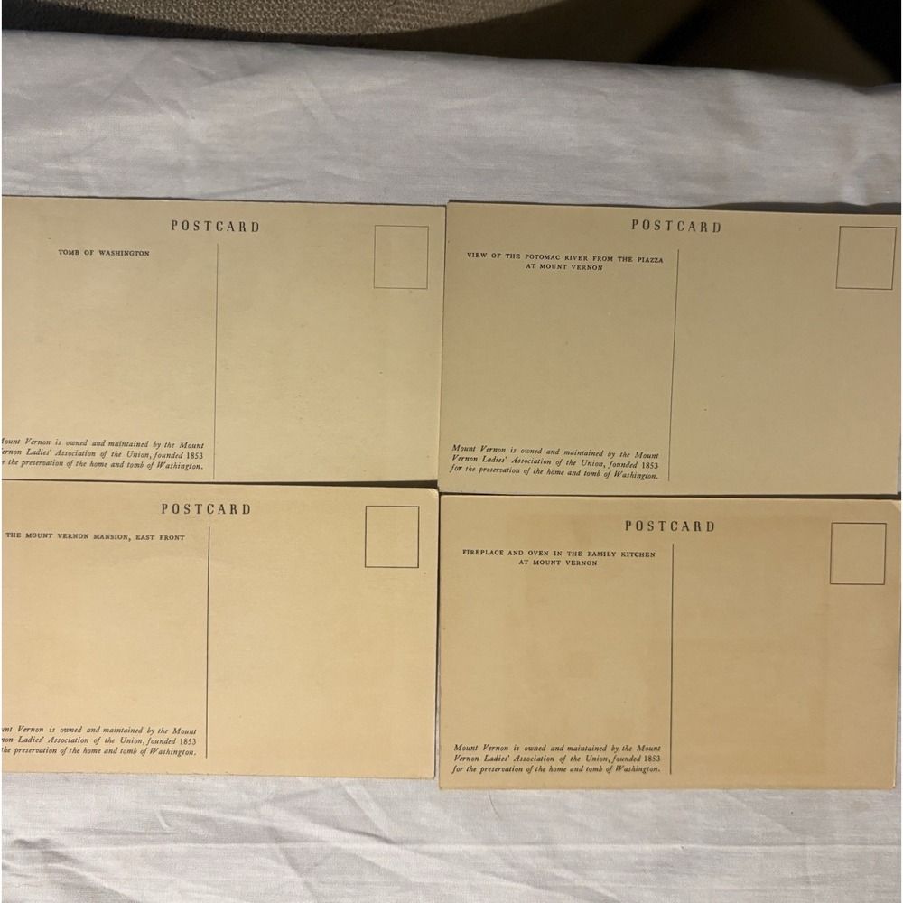 1949 Mount Vernon Postcards Set of 10 George Washington MVLA Historic Views - Picture 5 of 8